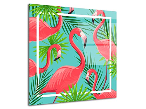 Tableau Flamant Rose DECLINA pour apporter une touche d'élégance poétique