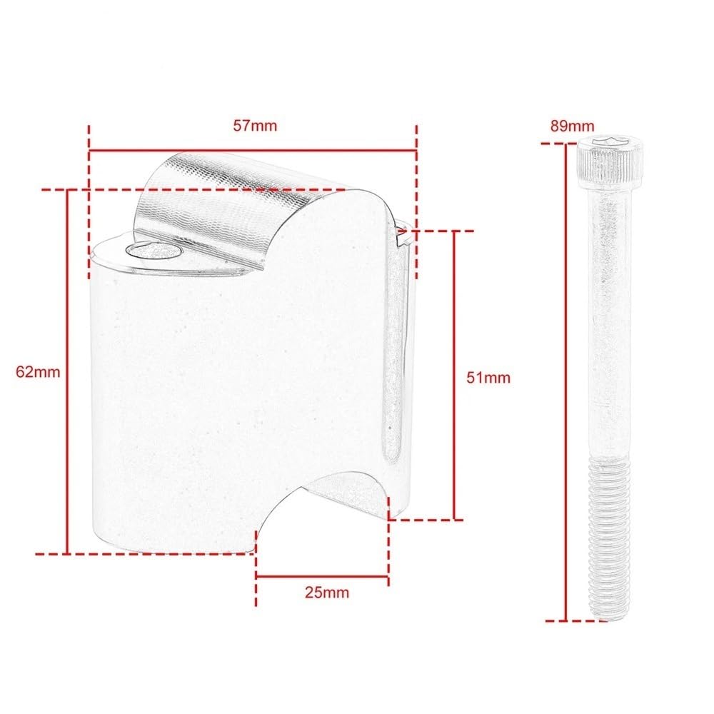 Motocicleta Elevador Manillar Elevador de Manillar 25mm para para Sportster XL 1200 X XS 2010-2022 Accesorios Motocicleta Kit extensión Bloque elevación Barra 2"