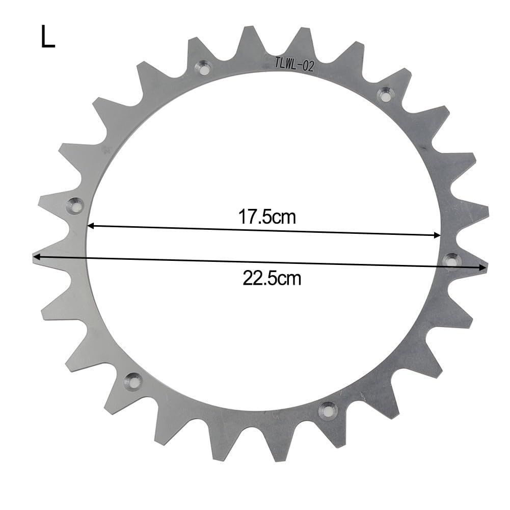Lot de 2 pointes en acier inoxydable pour Worx pour Landroid pour robots L, améliorateurs de traction polis avec vis à tête fraisée WR153E WR155E WR147E WR148E