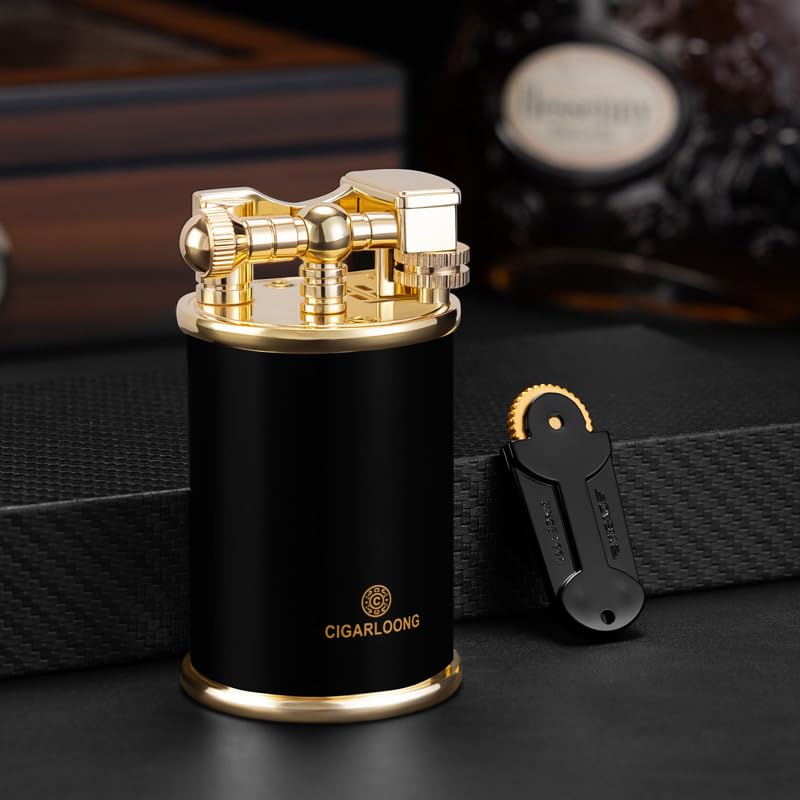 Encendedor recto de metal para cigarros con caja de regalo miniatura 4
