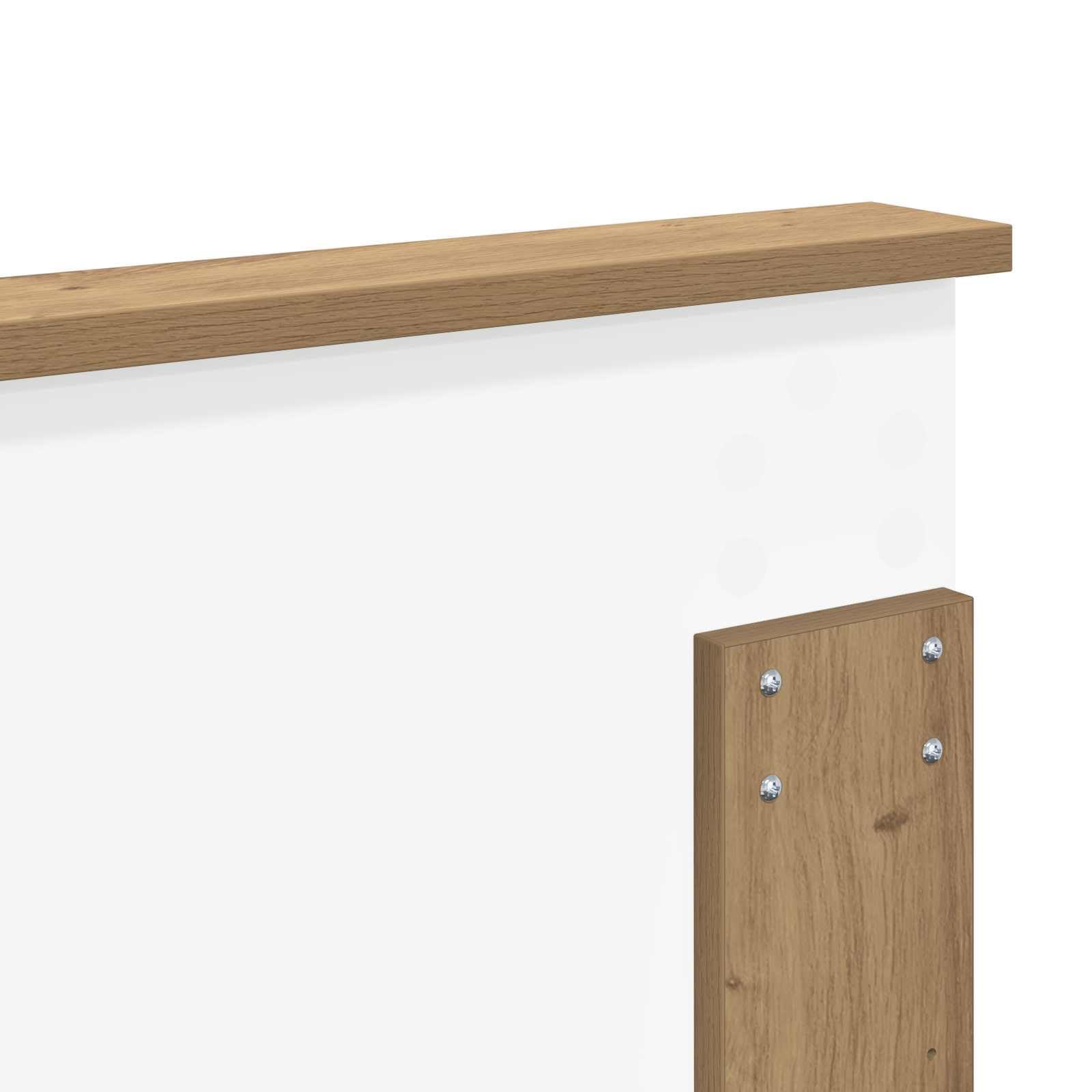 vidaXL Tête de lit Chêne Artisanal 140 cm Bois d'ingénierie, Accents élégants pour Chambre, Accessoire déco Moderne, Coin Sommeil stylé, Design Contemporain