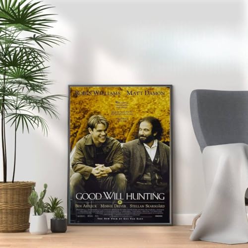 Image of Good Will Hunting, 90s Movie Print Vintage Nostalgic Film Poster, A4 and A3 Size Frame Options, Great Home, Pub, Café, Bar Decoration Wall Art Print, House gift for movie lovers (A3 Print Only)