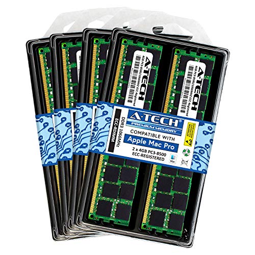 A-Tech for Apple 32GB �L�b�g (8X 4GB) DDR3 1067MHz / 1066MHz PC3 8500 Mac Pro (2009���� 2010���� 2012����) MacPro4,1 Memory RAM