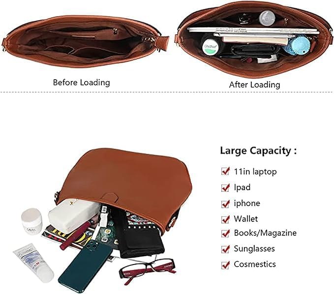 Hobo Bag for Women Shoulder Crossbody Purse Work Daily Handbags with Adjustable Strap - Image 5