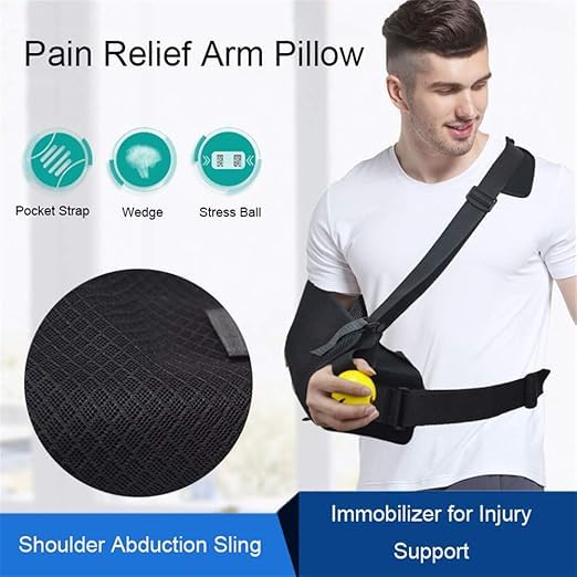 Shoulder Support Brace with Arm Sling – Adjustable Orthopedic Immobilizer for Arm, Elbow, and Shoulder Recovery – Lightweight Medical Stabilizer for Injury, Surgery or Fracture