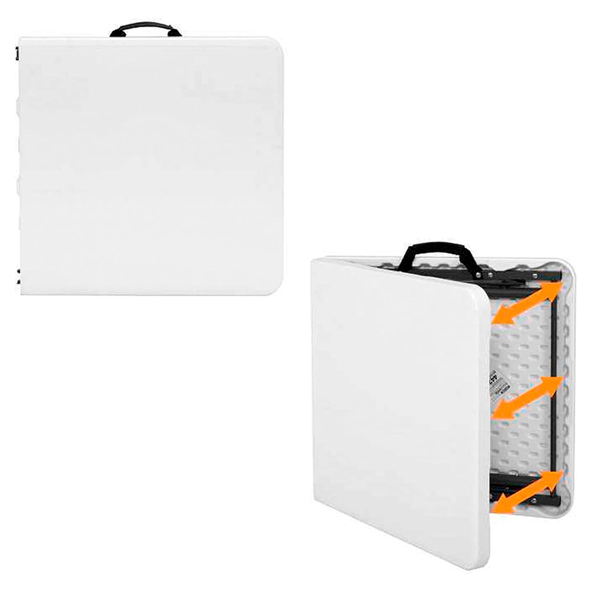 WELL HOME MOBILIARIO & DECORACIÓN Wielofunkcyjny składany stół z regulacją wysokości 120 x 60 x 52.4-74 cm Kompaktowy system składania i uchwyt do przewijania