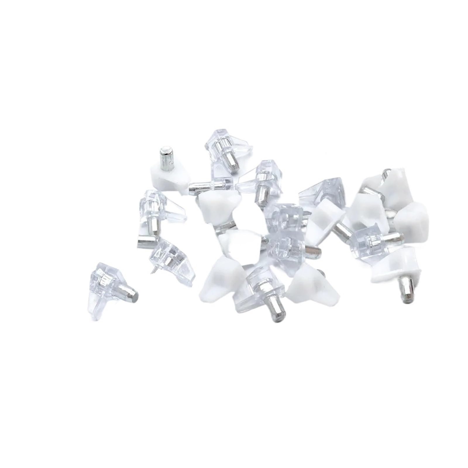 50-500 Uds. Pasadores de soporte estante almacenamiento transparente for estantes gabinete clavijas fijas for organización Navidad(500PCS)