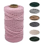 【INTERESSANTE DIY-KREATIONEN】 Geeignet für Anfänger, können Sie handgemachte Kreation mit Ihrer Familie zu tun, genießen kreative Wege mit der Familie, Baumwoll-Seil-Handwerk kann als Geschenke an Familie und Freunde gegeben werden.