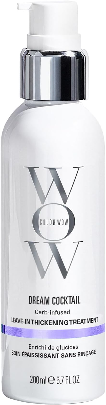 Dream Cocktail Carb-Infused – Leave-In Thickening Treatment for Fine Hair, Instantly Boosts Fullness and Volume with Heat Protection, 200ml