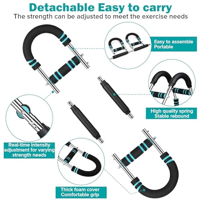 Twister Arm Exerciser 60-110lb Home Fitness Equipment Men's Strength Training Adjustable Spring Exercise Bar Chest Workout Equipment£¨Suitable for Stronger Men£©