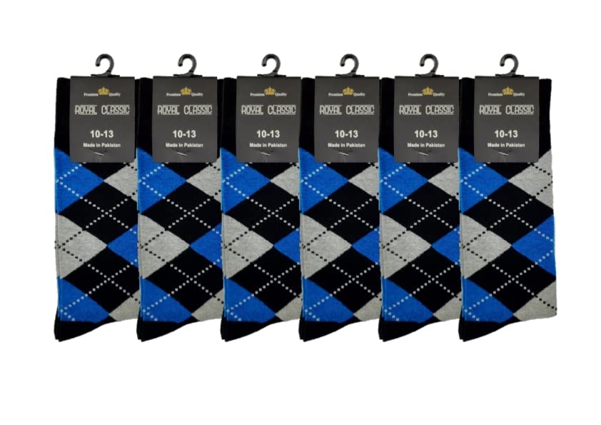 MENS ARGYLE DRESS SOCKS GROOMSMEN ESSENTIAL WEDDING 12-PAIRS 10-13 PINK - PURPLE - CHRISTMAS RED