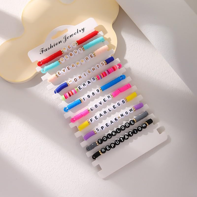 Miniatura 8 de PCGJICZ Juego de 11 pulseras inspiradas en Taylor de 1989, pulseras inspiradas en el álbum de Taylor y amantes de la música, regalos para fanáticos