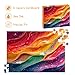 Puzzles for Adults 500 Pieces, Colorful Wall Art Jigsaw Puzzles -ChromaFlow Whispers, Impossible Puzzle for Rainbow Wall Decor
