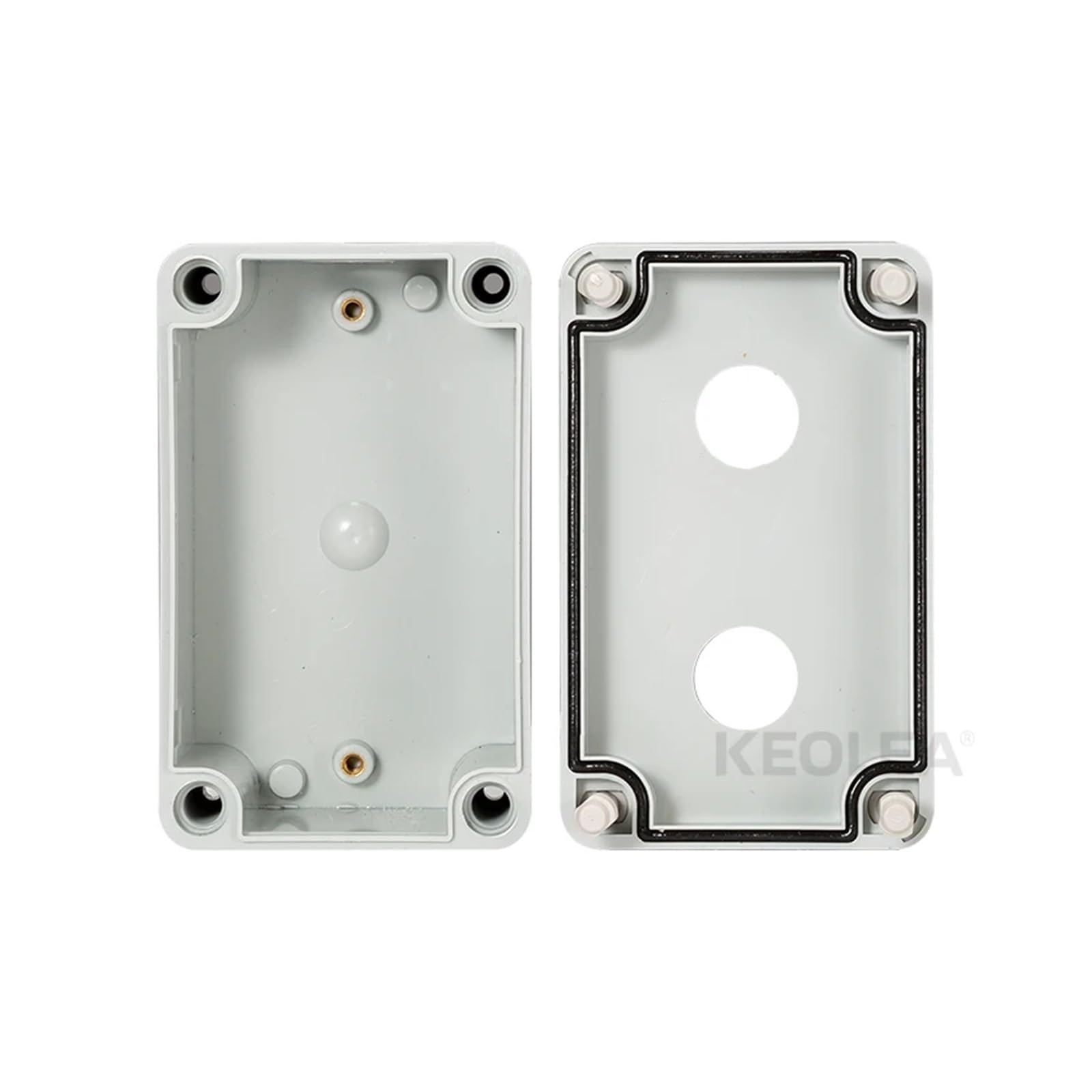 1 Uds interruptor de botón caja impermeable 22mm ascensor parada de emergencia autobloqueo inicio y parada caja de control caja eléctrica de plástico industria(14 holes 22mm)