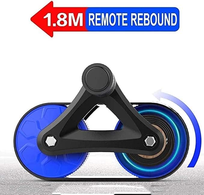 Miniatura 4 de Rueda enrollable AB para ejercicio abdominal, equipo de entrenamiento central con asistencia automática de rebote y resortes de resistencia, equipo