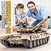 BESTYMXY RC Tank Russian T-90 Main Battle Tank, 1/16 2.4ghz Remote Control Vehicle with Sound & Light for Ages 14+