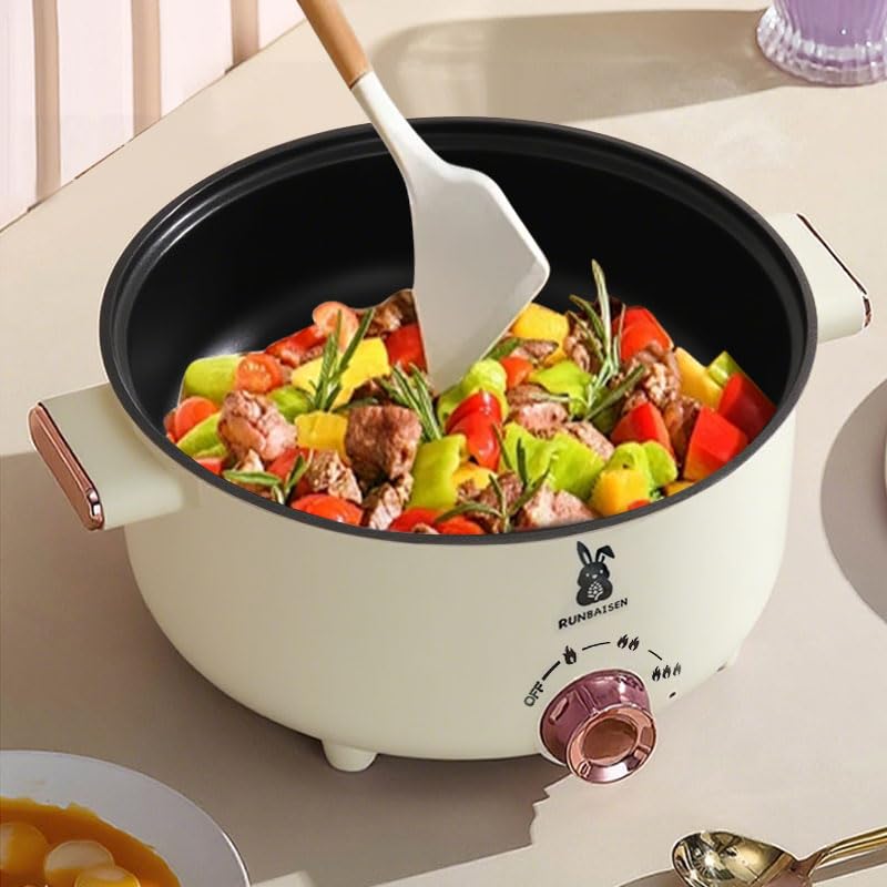 Olla eléctrica multifuncional antiadherente 3.5L miniatura 5