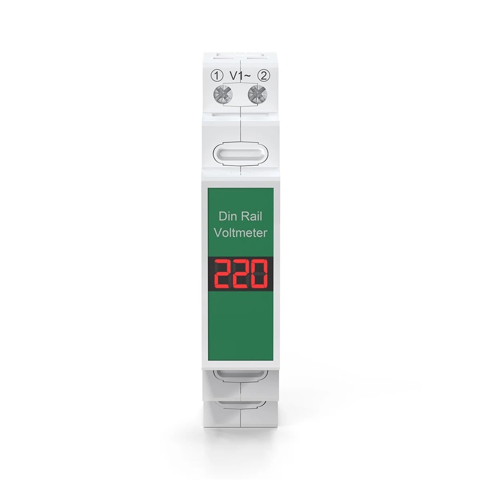 Voltmètre rail Din AC 60V-450V afficheur digital LED - 6