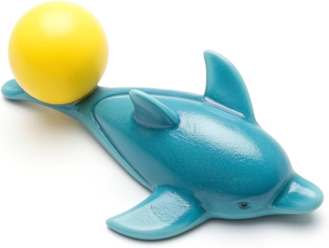 Dolphin Figurine Dolphin Ornament Sculpture Resin Decoration Aquatic Statue Waterproof Outdoor Use Bright Color Suitable for Ponds Garden Pools