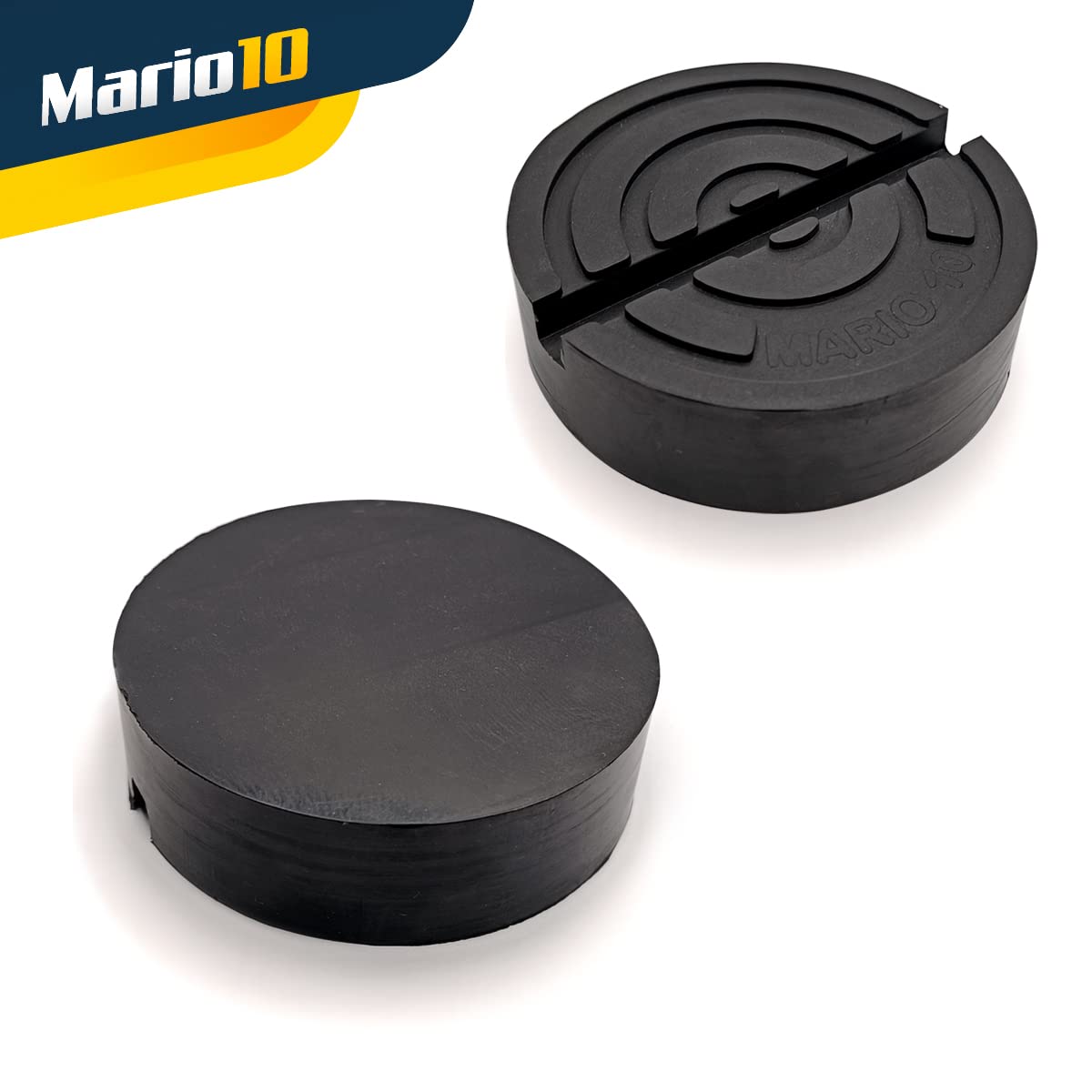 Universal Round Jack Stand Pad for Hydraulic Trolley Jack, Rubber Slotted Frame Rail Protector, Pinch Welds Protector 4.13x1.18inch/105x30mm.(1 Pack) Rubber pad for car jack .Made in the EU