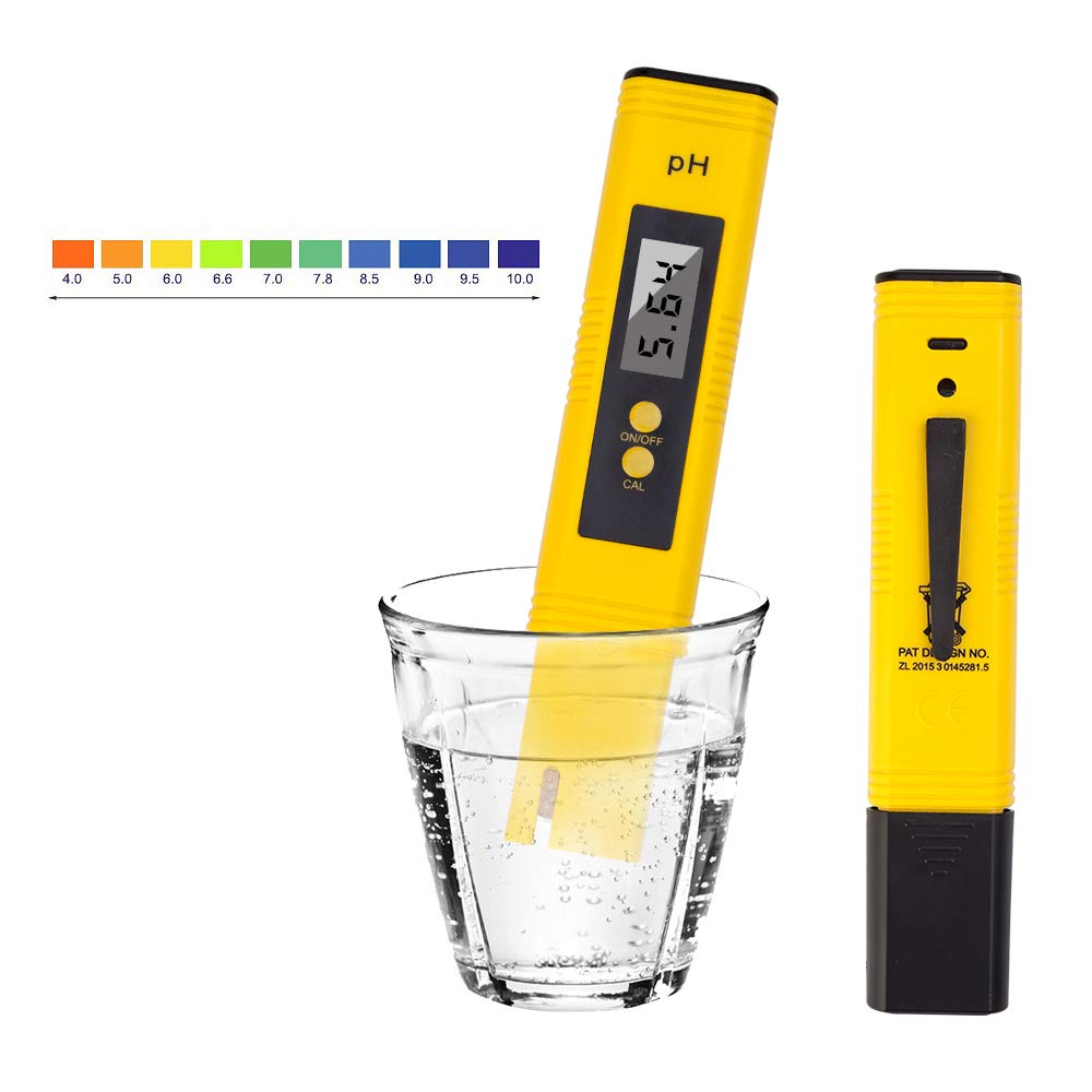 Digital PH Meter Water Quality Tester, High Precision PH Meter Pen of Tester, Accuracy 0.01, for Wine Urine Food Brewing Hydroponics Aquarium