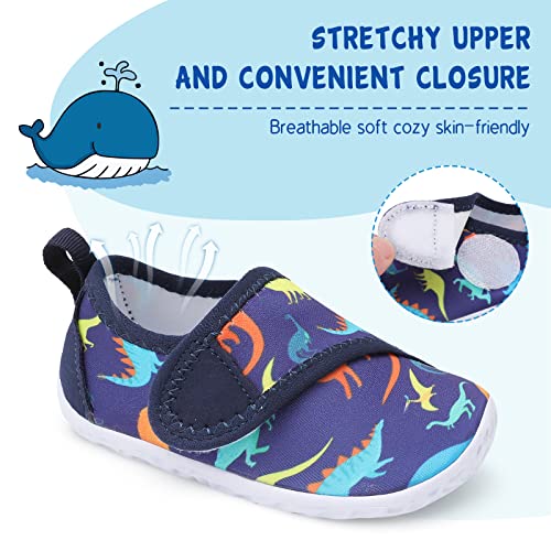 Image of LeIsfIt Toddler Water Shoes Boys Girls Barefoot Aqua Socks Kids Breathable Quick-Dry Swim Shoes for Beach Pool Surf