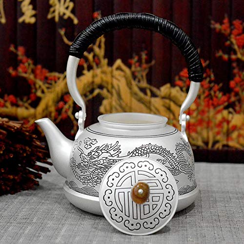 No-Branded Teiera d'Argento hkrstssxj Sterling Silver 999 Teiera Fatta a Mano Giapponese Tea Pot Laterale Maniglia Home… - immagine 7