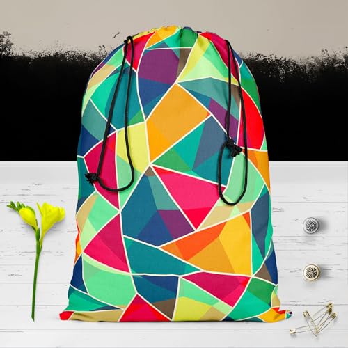 Image of ArtzFolio Mosaic D1 | Reusable Sack Bag | Bag for Gym, Storage, Vegetable & Travel
