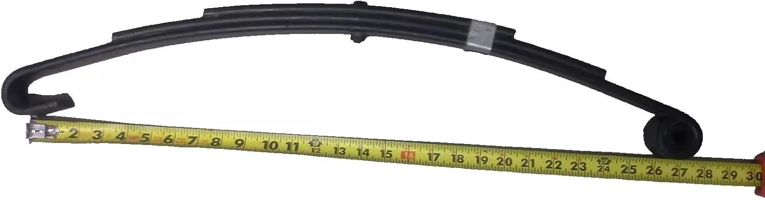 C-3 Slipper Spring - Open end - Reverse Hook - 26.5" 3 Leaf 1750# 1.75 Wide - 6" Tall 1.75" Wide 1/2" I.D. Nylon Bushing 1.25" I.D. Open end - Trailer Slipper Leaf Spring