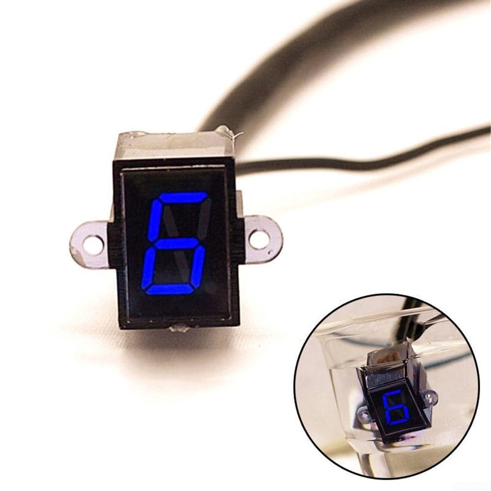 Zuverlässige LED-Motorrad-Ganganzeige, blaues Display für einfache Verfolgung