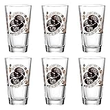 TRINKBECHER montana: :vintage Becher, 6er Set, Trinkbecher, Trinkglas, Wasserglas, Saftglas, Glas, 240 ml, 042196