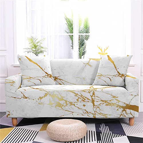 KRISIN Funda elástica para sofá, Tela elástica con Estampado de sillón, Fundas para sofá de 1/2/3/4 plazas, Funda Protectora para Mascotas, Funda de cojín (Funda de