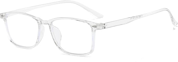Suertree Distanz Brille Blaulichtfilter Myopia Brille Leichte Kurzsichtige Brille für Damen Herren -3.0 Dioptrien Clear