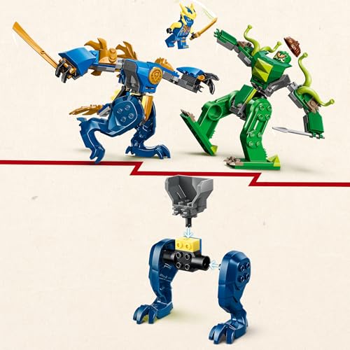 Image of LEGO NINJAGO Jay's Dragon Mech Fight - Mech Toy - Playset with 2 Minifigures - 71853