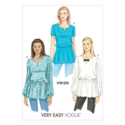 Patrons de Tunique Vogue Patterns 9129 Tailles E5 pour Ajustement Morphologique 14-22 - 2