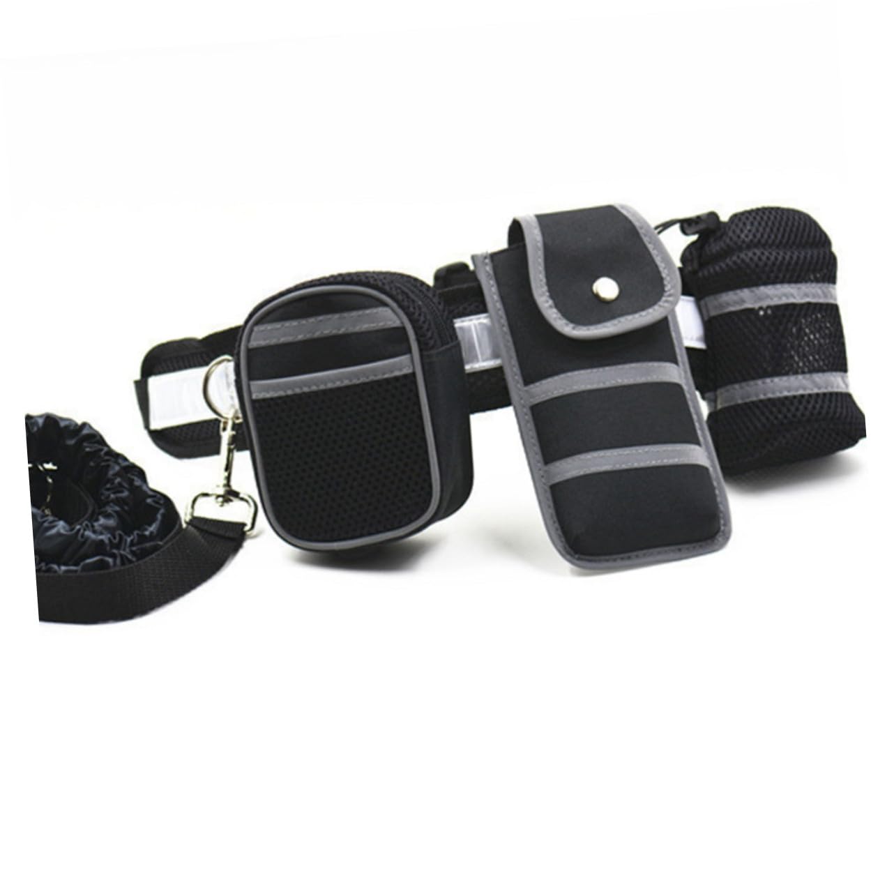 5 Stück-Pack Reflektierende Hundeleinen aus Nylon mit Metall 5stücke | Schlüsselbeutel, Wassernapf Tasche, Gürtel, Camping und Spaziergang, für Hund und Haustier Zufällige Farbe