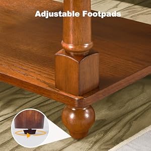 Narrow End Table with Drawer and Shelf Solid Wood Sofa Side Table 2 Tier Skinny Table with Storage Slim Bedside Table for Small Spaces Living Room Cherry Brown