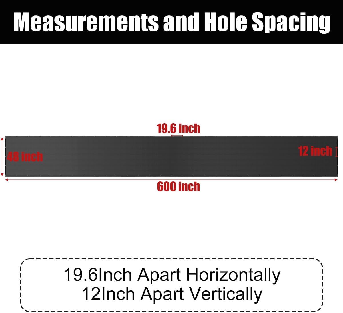 Privacy Fence 4'x50' Anti Peeping Screen Heavy-Duty 180 GSM Fence Mesh Cover, Suitable for Wall, Garden, Backyard Outdoor Home Decoration, Black