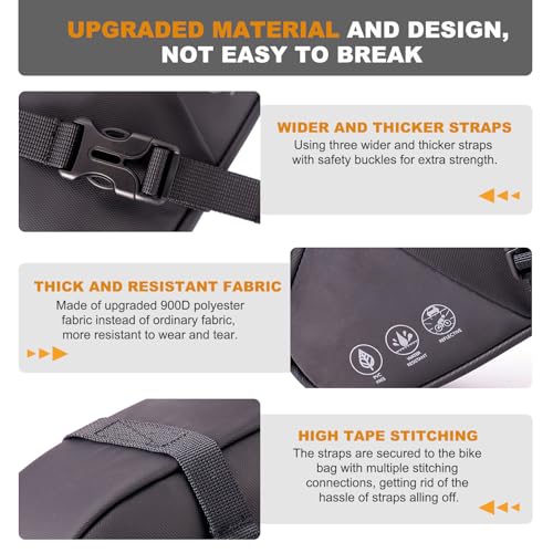 NDakter Expandable Bike Seat Bag