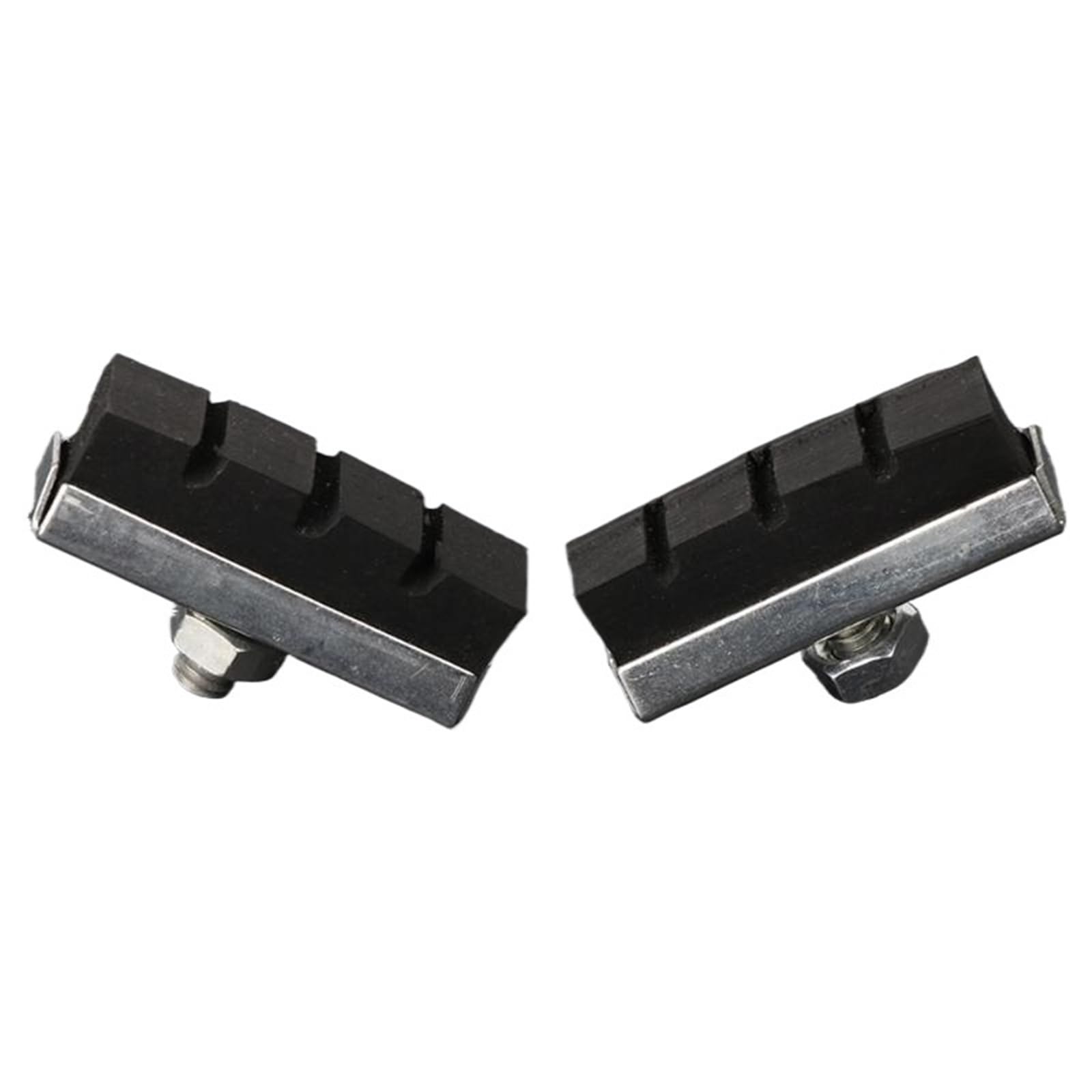 Pastillas de freno bicicleta Zapatas goma en V Bloques negros Accesorios duraderos for bicicletas carretera for mayor seguridad(16pcs)