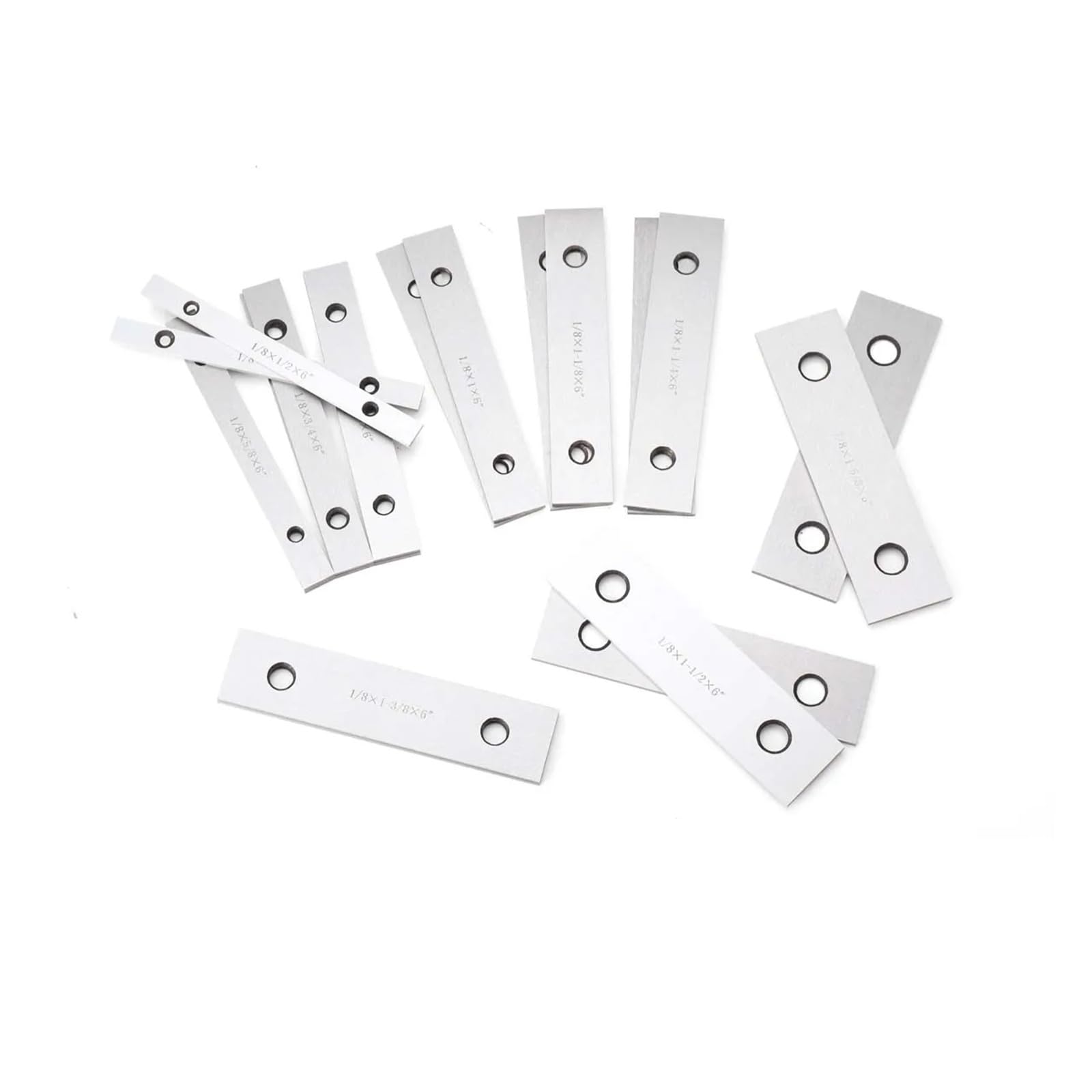 10 par precyzyjnych zestawów równoległych frezowanie CNC cienkie stalowe podkładki blok pomiarowy 1/8 "X 6" dokładność 0,0002" Precyzyjny pomiar