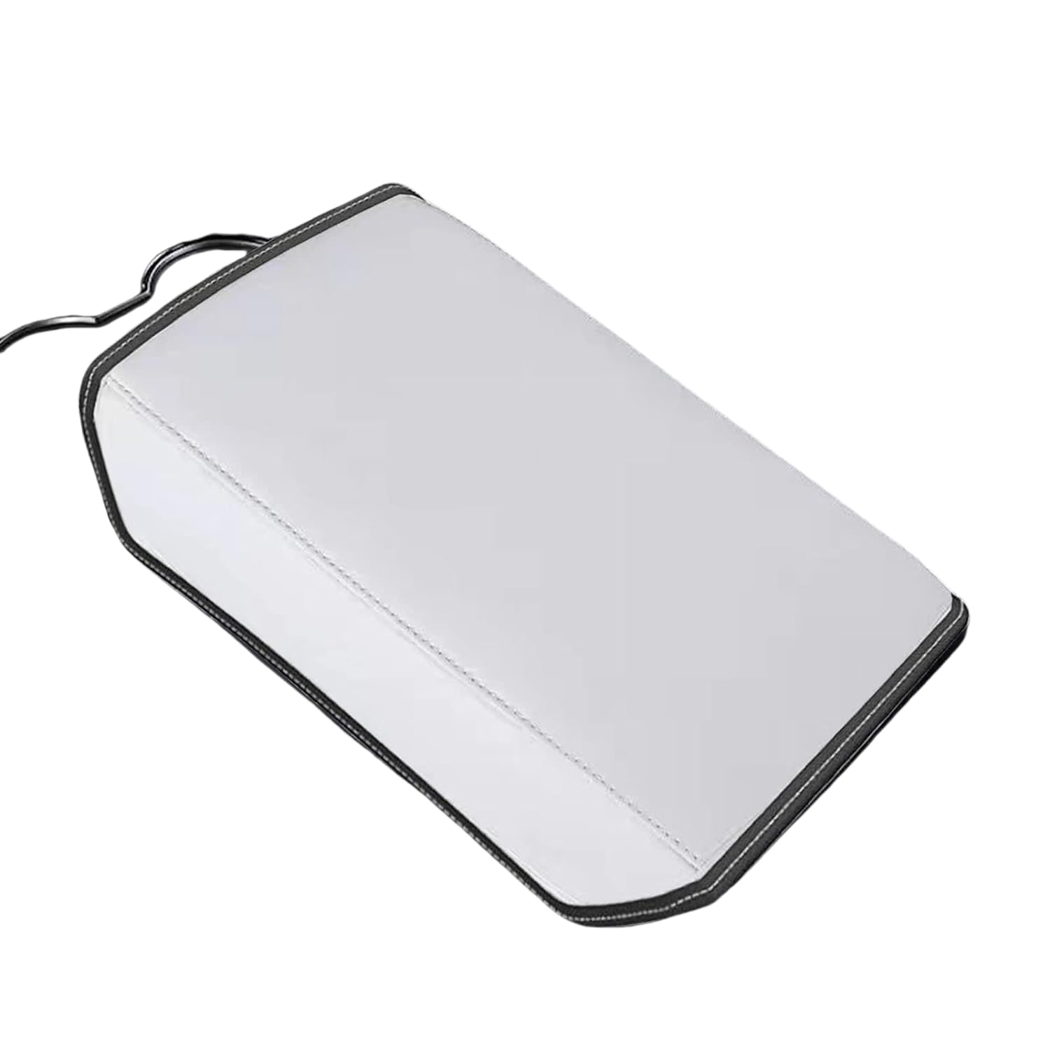 Car Armrest Cover Compatible with Tesla Model 3 Model Y 2017-2022 2023, PU Leather Center Console Protector Pad Glove Box Cover, Easy to Install, Excellent Quality and Fits Perfectly(White)