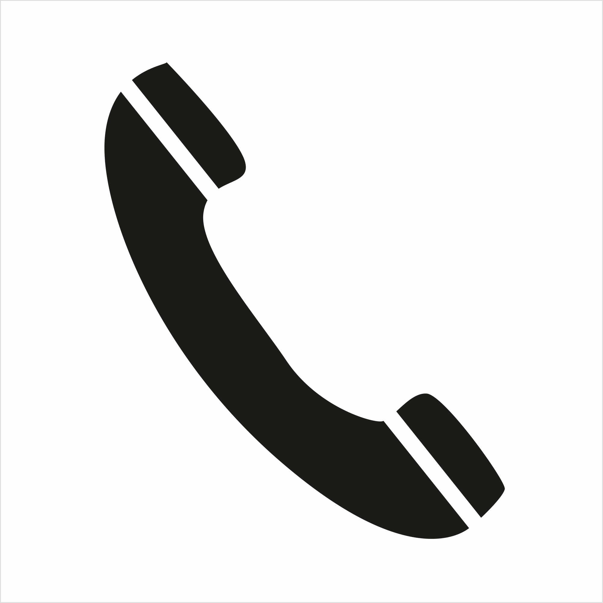 INDIGOS UG - Symbol Signs For Telephone Room Labels Self Adhesive Sticky Back Plastic Self Adhesive 10 x 10 cm