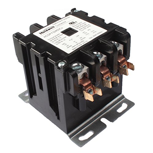Image of Holdwell 42DF35AJ 3 Pole 50 Amp 24V Coil Definite Purpose Air Conditioner Contactor