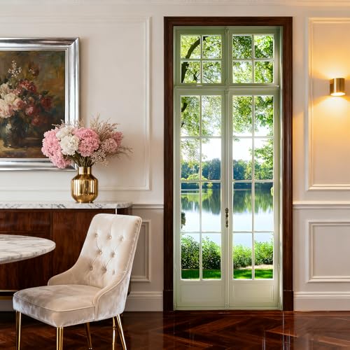 Image of Nuxovilar Lake View Door Stickers Peel Stick PVC 30.3x78.7 Inches