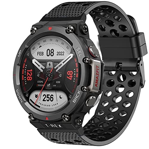 Lamshaw Amazfit T-Rex 2ohΉ VRpXgoh X|[cXgbv ^obNt Amazfit T-Rex 2X}[gEHb`Ή (ubN)