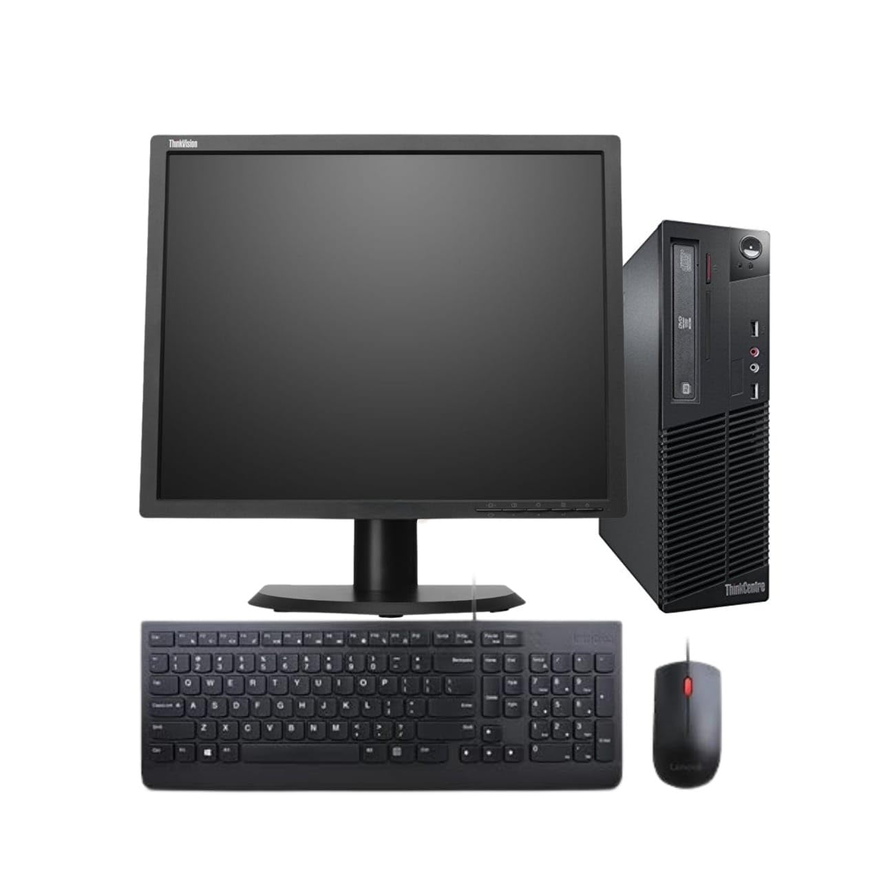 Len Thinkcentre M72e 19inch AIO Desktop Set (Core i7 3rd gen | 8 GB RAM | 256 GB HDD | 19inch Monitor | KB & Mouse | Win10 Pro | MSO | HD Graphics | USB | Ethernet | VGA | Black) 6 Month Warranty
