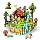 GobiDex 100PCS Magnetic Blocks Prtend Play Playset, Build Magwonder Farm World with STEM Building Toys, Preschool Sensory Gift for Birthday