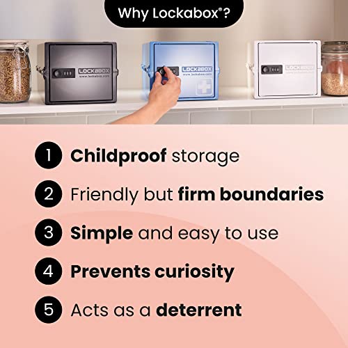 Lockabox One™ | Premium Medicine Lock Box | Medium Medication Lock Box With Code For Medicines, Vitamins & Supplements | External Size 12 x 8 x 6.6 inches (Medi Red) by Lockabox - Image 8
