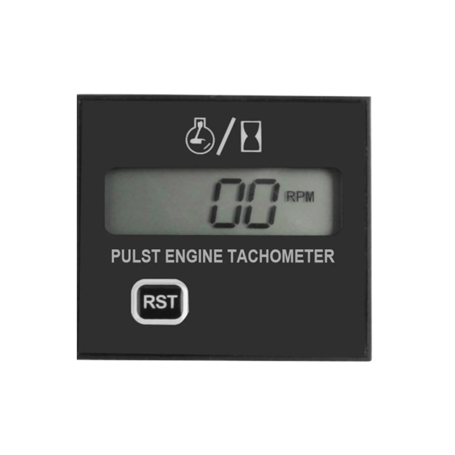 Engine moter Speed Tester inductive tach Hour Meter Digital Tachometer Clip Style Waterproof for Motorcycle Chainsaw(Without Clip)